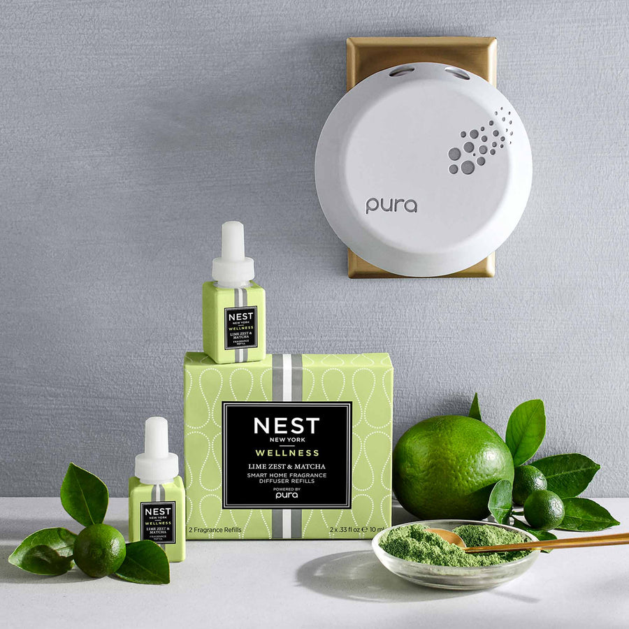 Lime Zest & Matcha Refill Duo for Pura Smart Home Fragrance Diffuser
