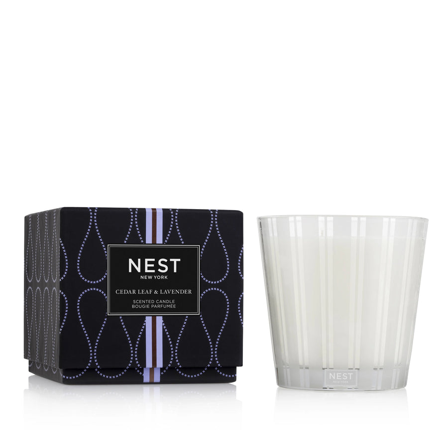 Cedar Leaf & Lavender 3-Wick Candle by NEST New York