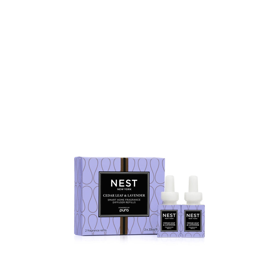 Cedar Leaf & Lavender Refill Duo for Pura Smart Home Fragrance Diffuser by NEST New York