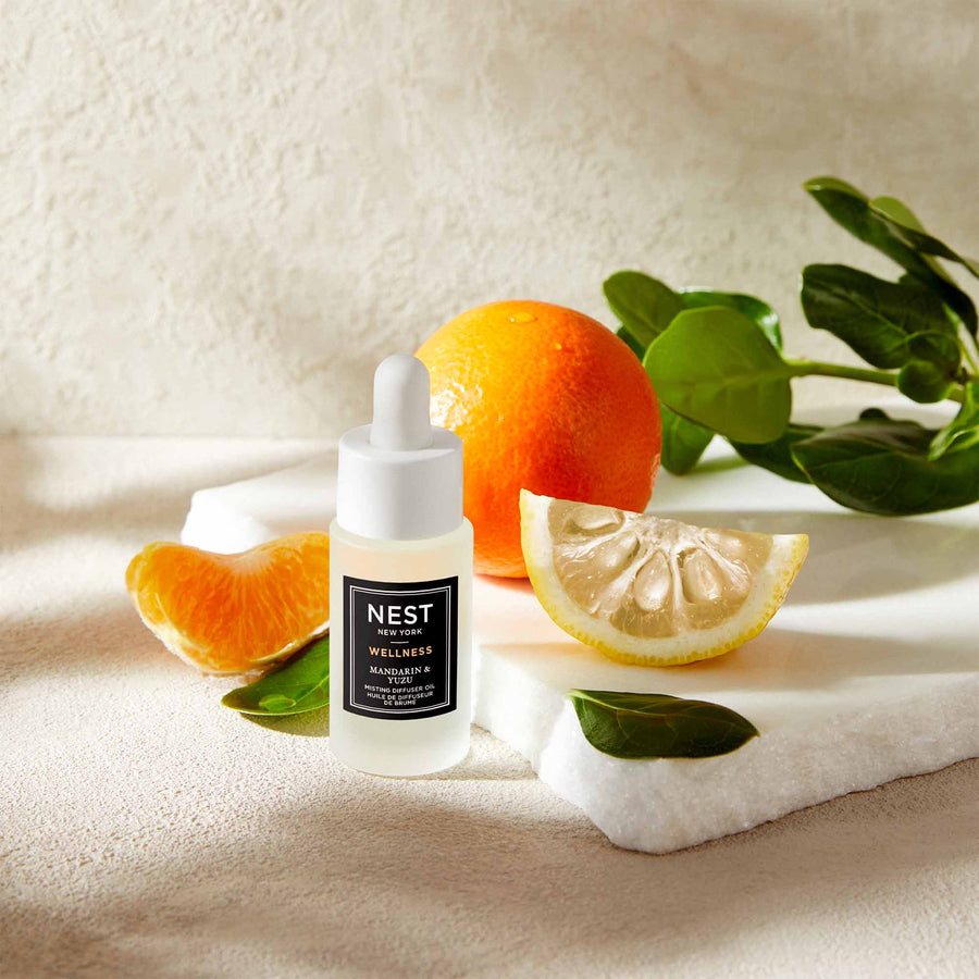 Mandarin & Yuzu Misting Diffuser Oil by NEST New York with mandarin orange
